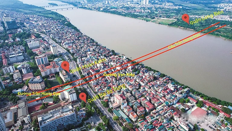Bản đồ quy hoạch và tiến độ khởi công cầu Trần Hưng Đạo Hà Nội